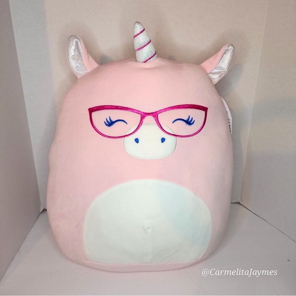 DION 🦄 Pink Unicorn With Glasses OG VHTF original Squishmallows By Kellytoy NWT